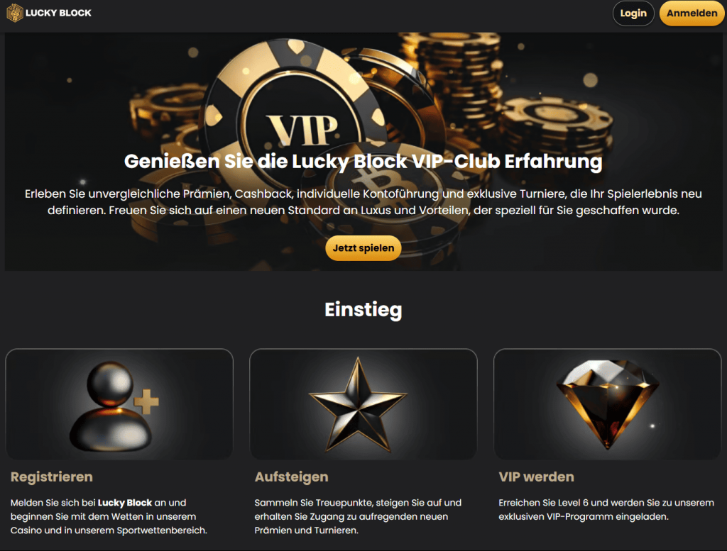 200 % Willkommensbonus bei Lucky Block