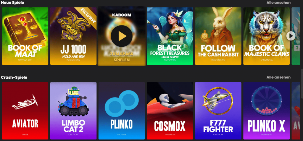 Lucky Block Casino Startseite auf dem Handy