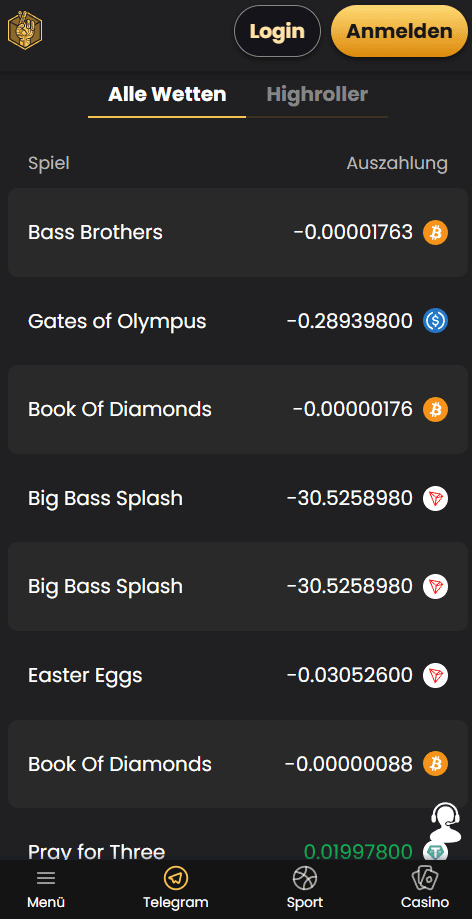 Slots auf dem Handy bei Lucky Block